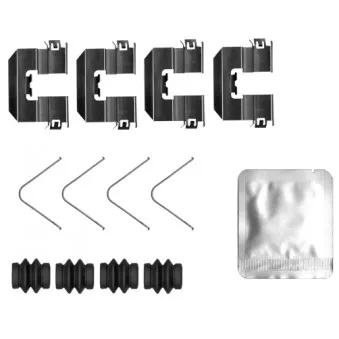 Kit d'accessoires, plaquette de frein à disque TEXTAR 82550000