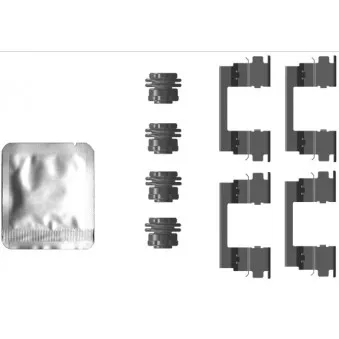 Kit d'accessoires, plaquette de frein à disque TEXTAR 82553300