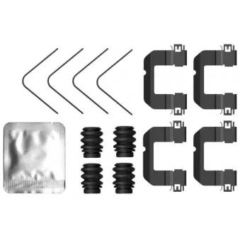 Kit d'accessoires, plaquette de frein à disque TEXTAR 82553400