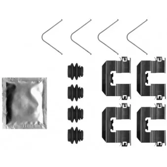 Kit d'accessoires, plaquette de frein à disque TEXTAR 82553500