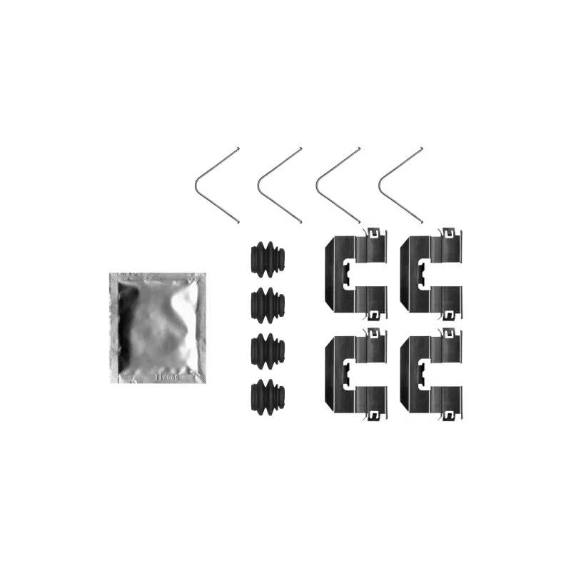 Kit d'accessoires, plaquette de frein à disque TEXTAR 82553500