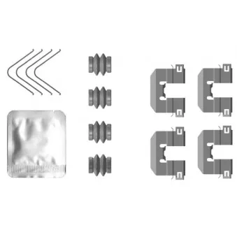 Kit d'accessoires, plaquette de frein à disque TEXTAR 82553600