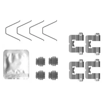 Kit d'accessoires, plaquette de frein à disque TEXTAR 82553800