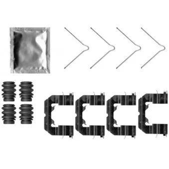 Kit d'accessoires, plaquette de frein à disque TEXTAR 82554600
