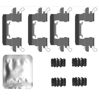 Kit d'accessoires, plaquette de frein à disque TEXTAR 82554700