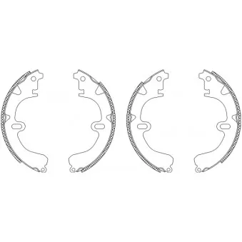 Jeu de mâchoires de frein TEXTAR 83032501