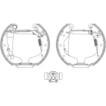 Kit de freins arrière (prémontés) TEXTAR 84033001