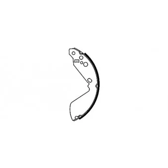 Jeu de mâchoires de frein TEXTAR 91052100