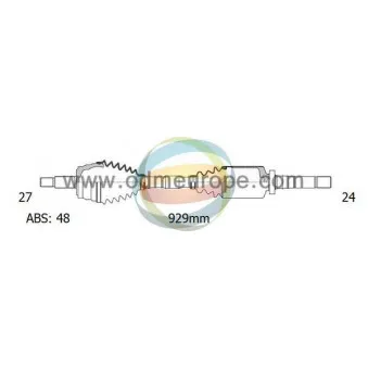 Arbre de transmission ODM-MULTIPARTS 18-162101