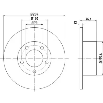 Jeu de 2 disques de frein avant TEXTAR 92022200