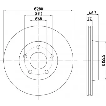 Jeu de 2 disques de frein avant TEXTAR 92025800