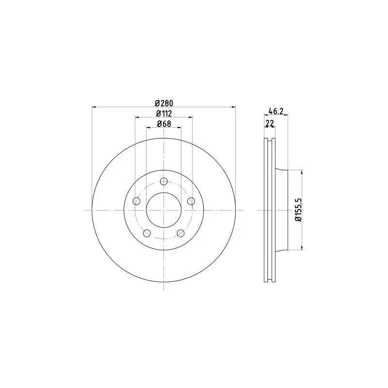 Jeu de 2 disques de frein avant TEXTAR 92025800