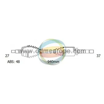 Arbre de transmission ODM-MULTIPARTS 18-162131