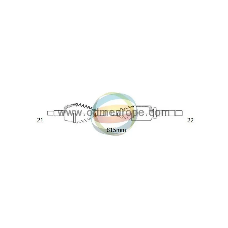 Arbre de transmission ODM-MULTIPARTS 18-162210