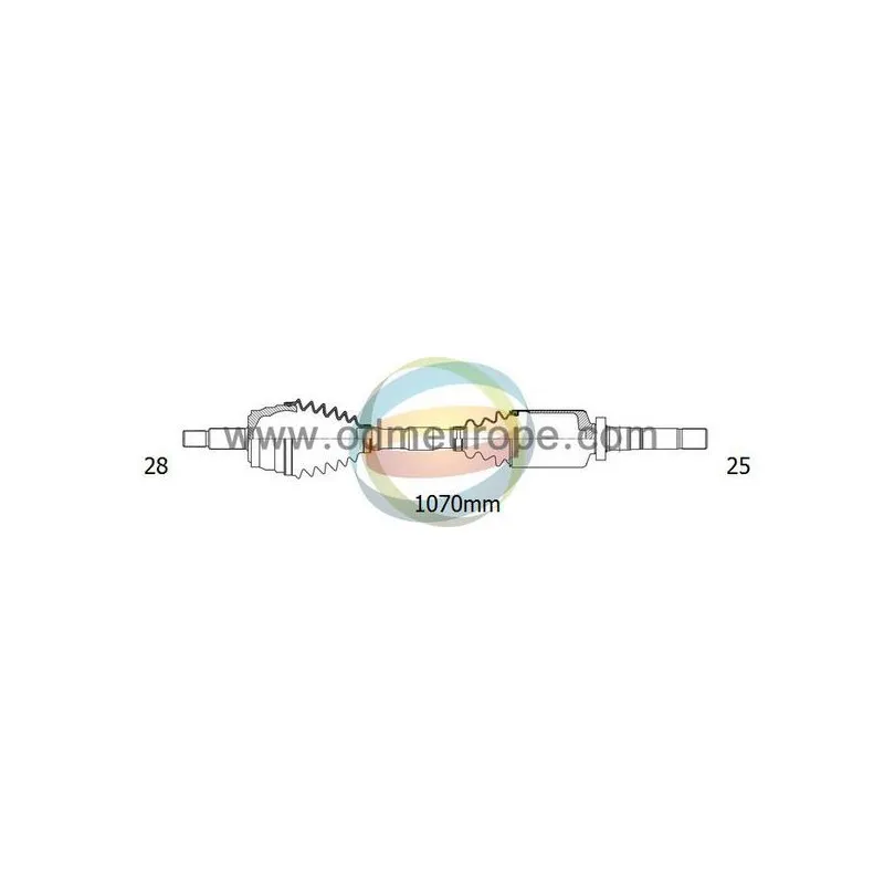 Arbre de transmission ODM-MULTIPARTS 18-162230