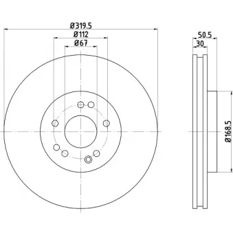 Disque de frein avant gauche TEXTAR 92064000