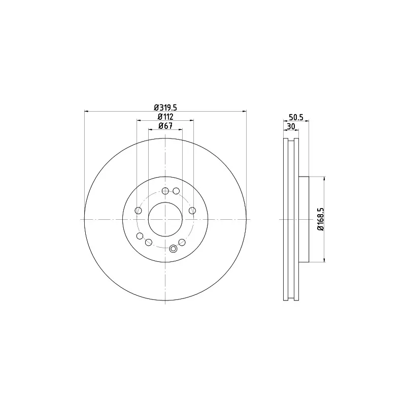 Disque de frein avant gauche TEXTAR 92064000