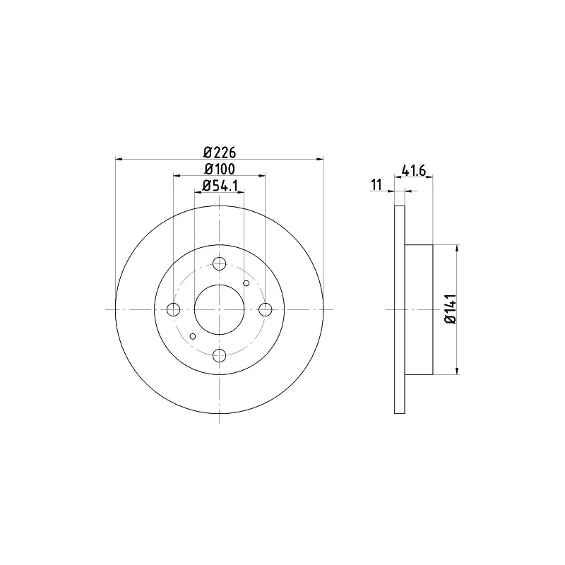 Jeu de 2 disques de frein avant TEXTAR 92067100