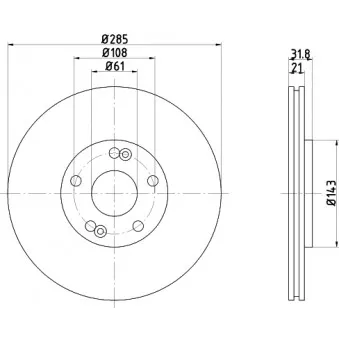 Jeu de 2 disques de frein avant TEXTAR 92068600