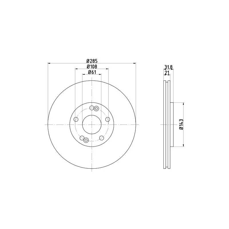 Jeu de 2 disques de frein avant TEXTAR 92068600