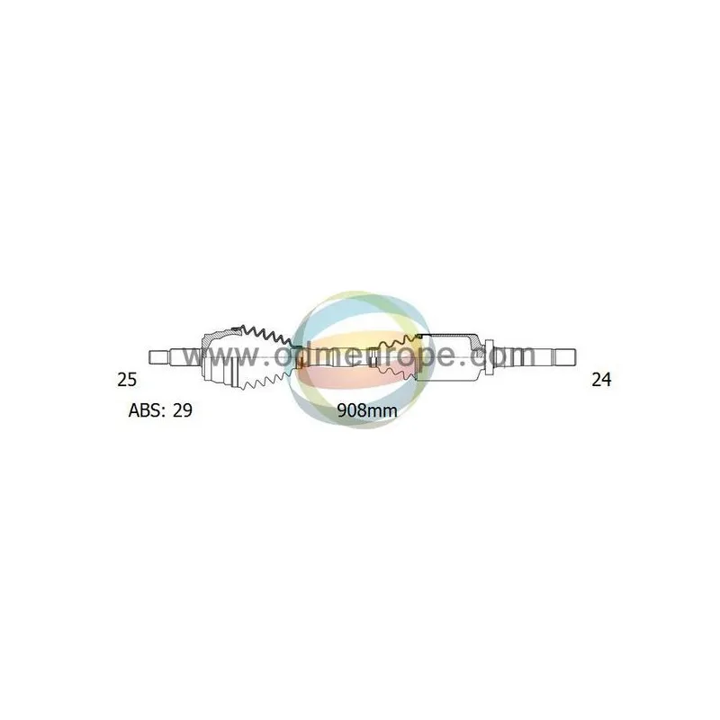 Arbre de transmission ODM-MULTIPARTS 18-162351