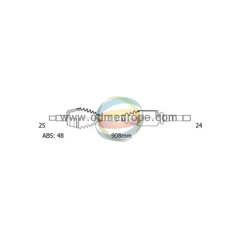 Arbre de transmission ODM-MULTIPARTS 18-162352