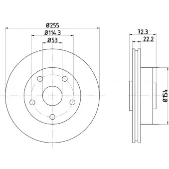 Jeu de 2 disques de frein avant TEXTAR 92079000