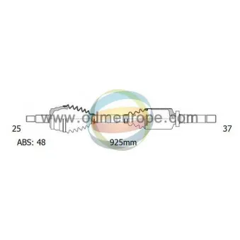 Arbre de transmission ODM-MULTIPARTS 18-162412