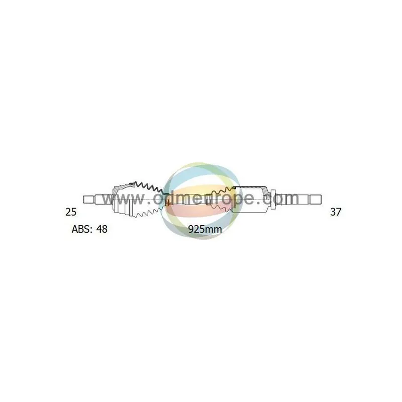 Arbre de transmission ODM-MULTIPARTS 18-162412