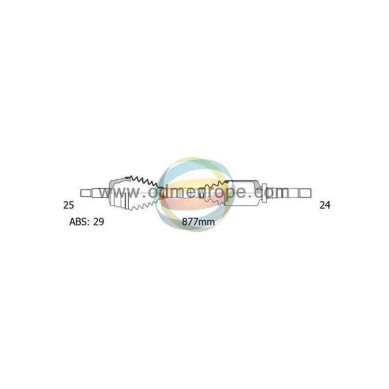Arbre de transmission ODM-MULTIPARTS 18-162451