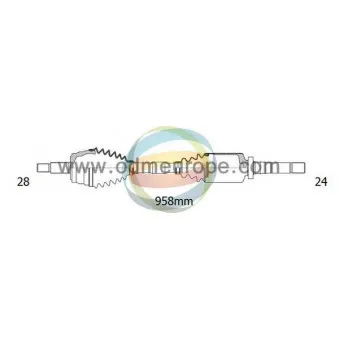 Arbre de transmission ODM-MULTIPARTS 18-162530