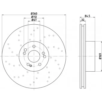 Jeu de 2 disques de frein avant TEXTAR 92108900
