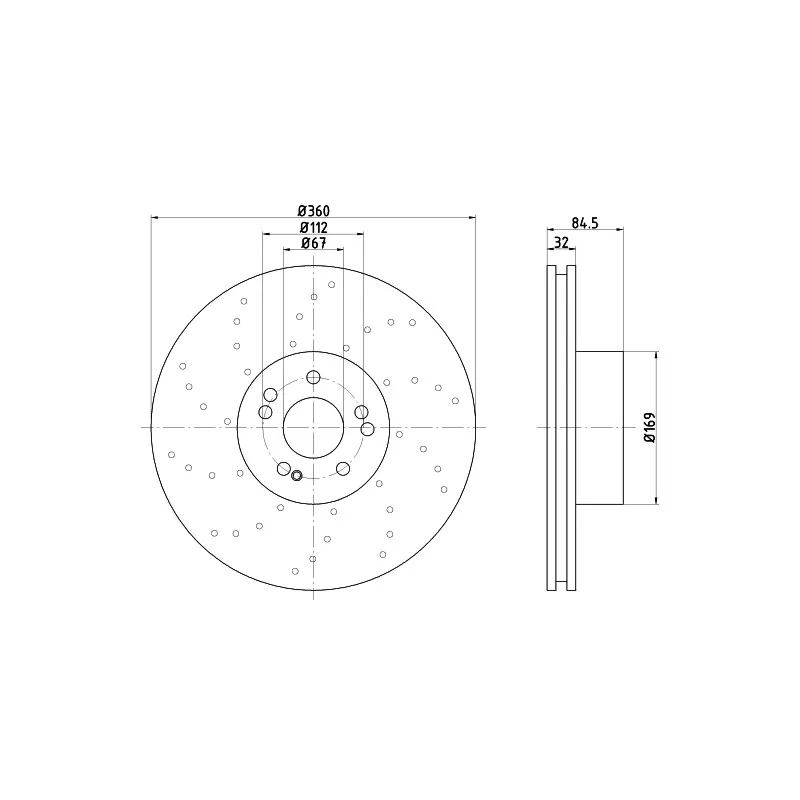 Jeu de 2 disques de frein avant TEXTAR 92108900