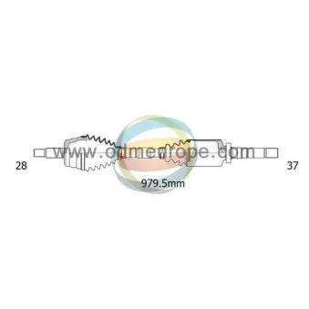 Arbre de transmission ODM-MULTIPARTS 18-162580