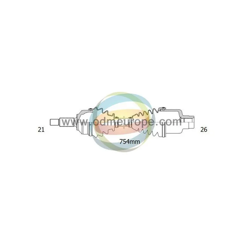 Arbre de transmission ODM-MULTIPARTS 18-162620