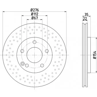 Jeu de 2 disques de frein avant TEXTAR 92124403