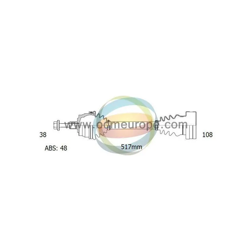 Arbre de transmission ODM-MULTIPARTS 18-211091