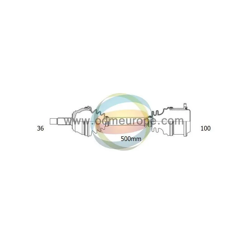 Arbre de transmission ODM-MULTIPARTS 18-211120