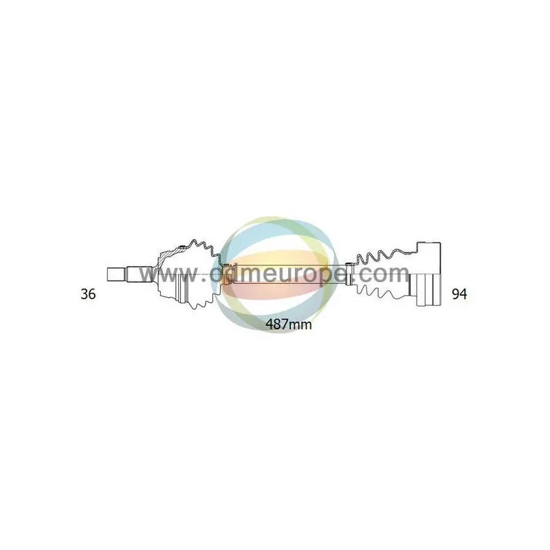 Arbre de transmission ODM-MULTIPARTS 18-211170