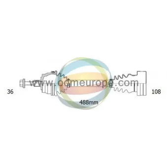 Arbre de transmission ODM-MULTIPARTS 18-211500
