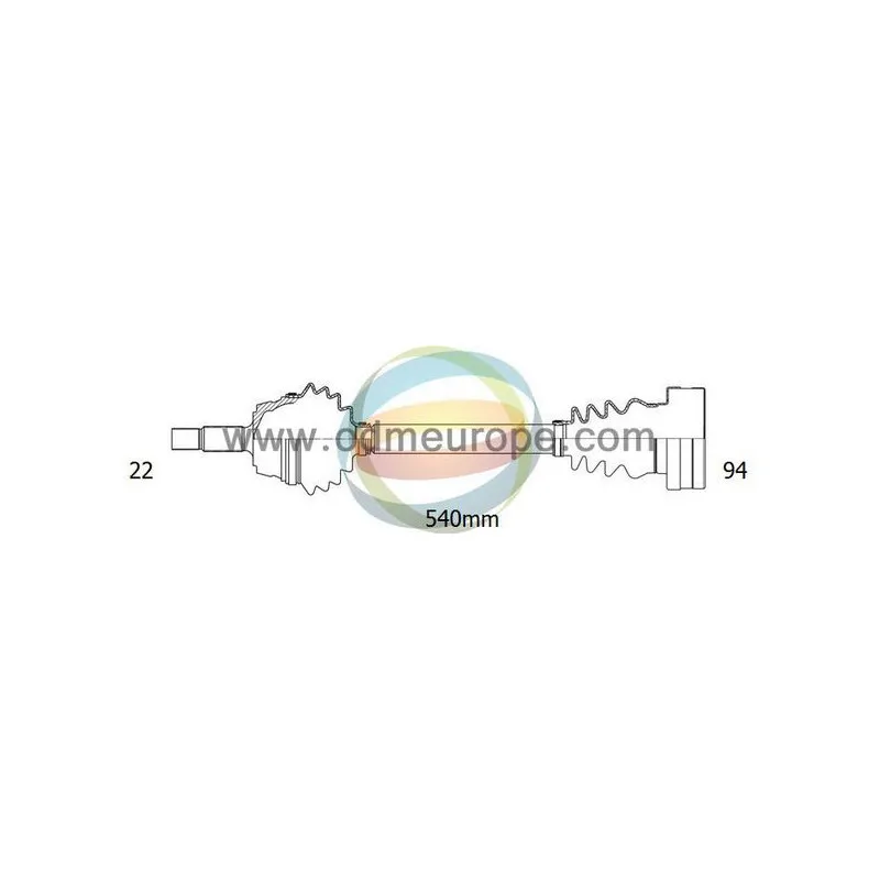 Arbre de transmission ODM-MULTIPARTS 18-211510