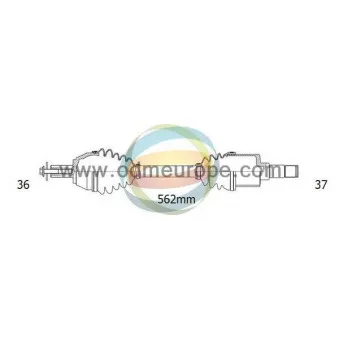 Arbre de transmission ODM-MULTIPARTS 18-211560