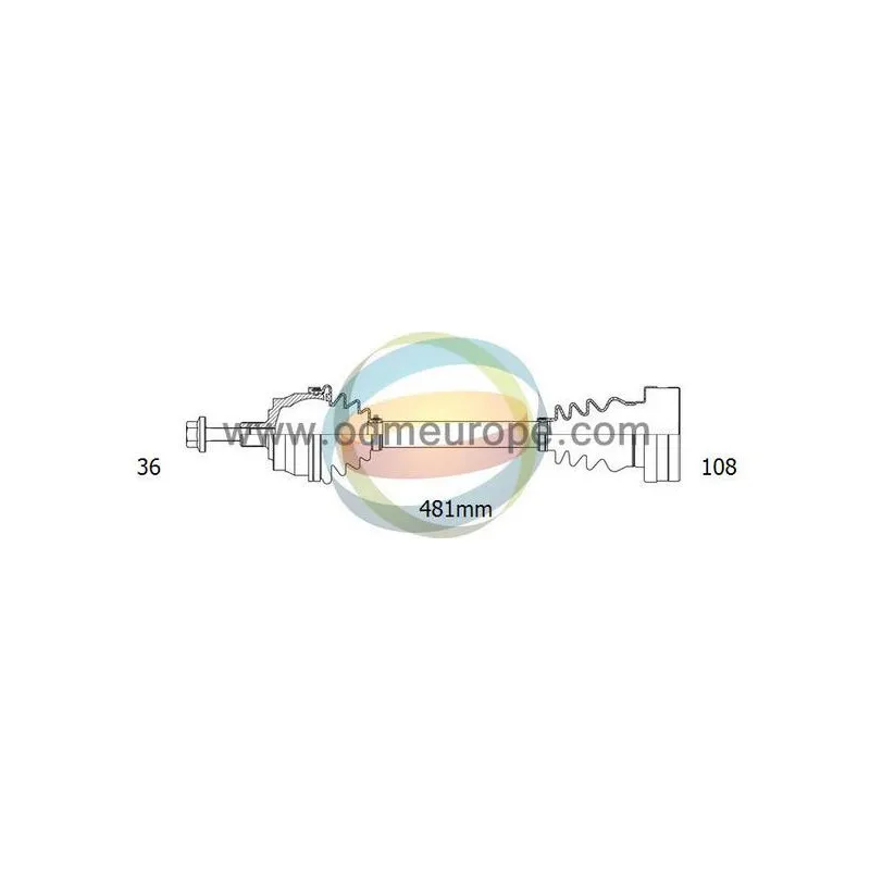 Arbre de transmission ODM-MULTIPARTS 18-211960