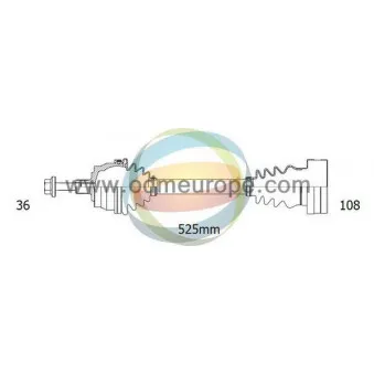 Arbre de transmission ODM-MULTIPARTS 18-211970