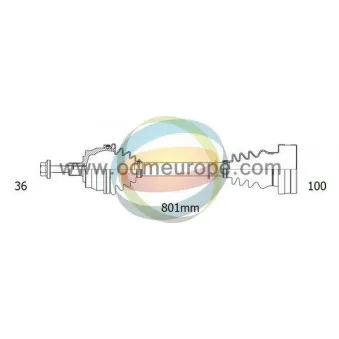 Arbre de transmission ODM-MULTIPARTS 18-212070