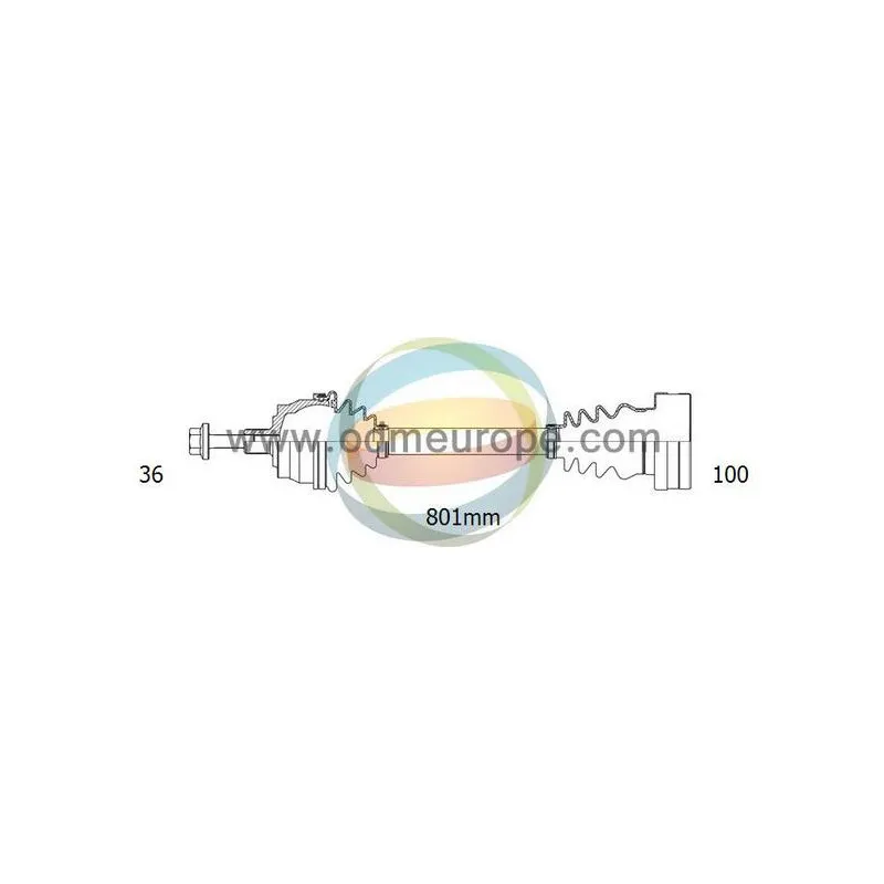 Arbre de transmission ODM-MULTIPARTS 18-212070