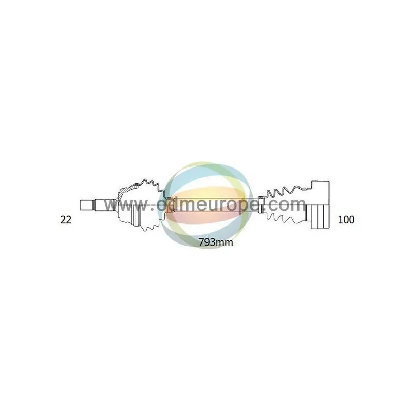 Arbre de transmission ODM-MULTIPARTS 18-212150