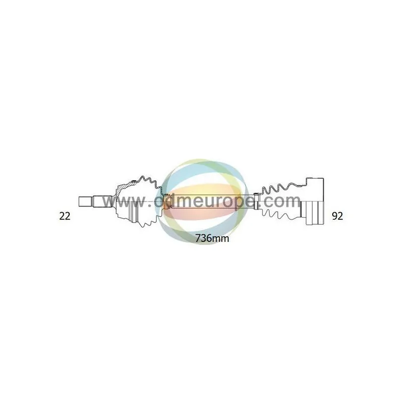 Arbre de transmission ODM-MULTIPARTS 18-212160