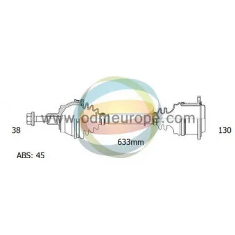 Arbre de transmission ODM-MULTIPARTS 18-212241