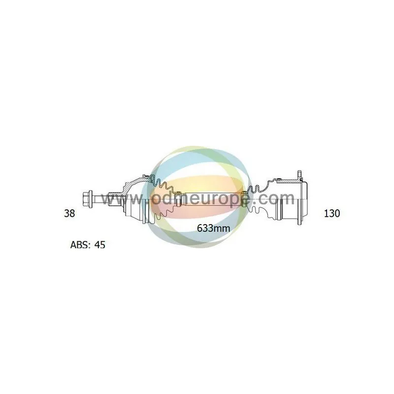 Arbre de transmission ODM-MULTIPARTS 18-212241